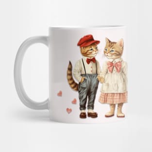 Whisker Kisses: Cats in Love Print Mug